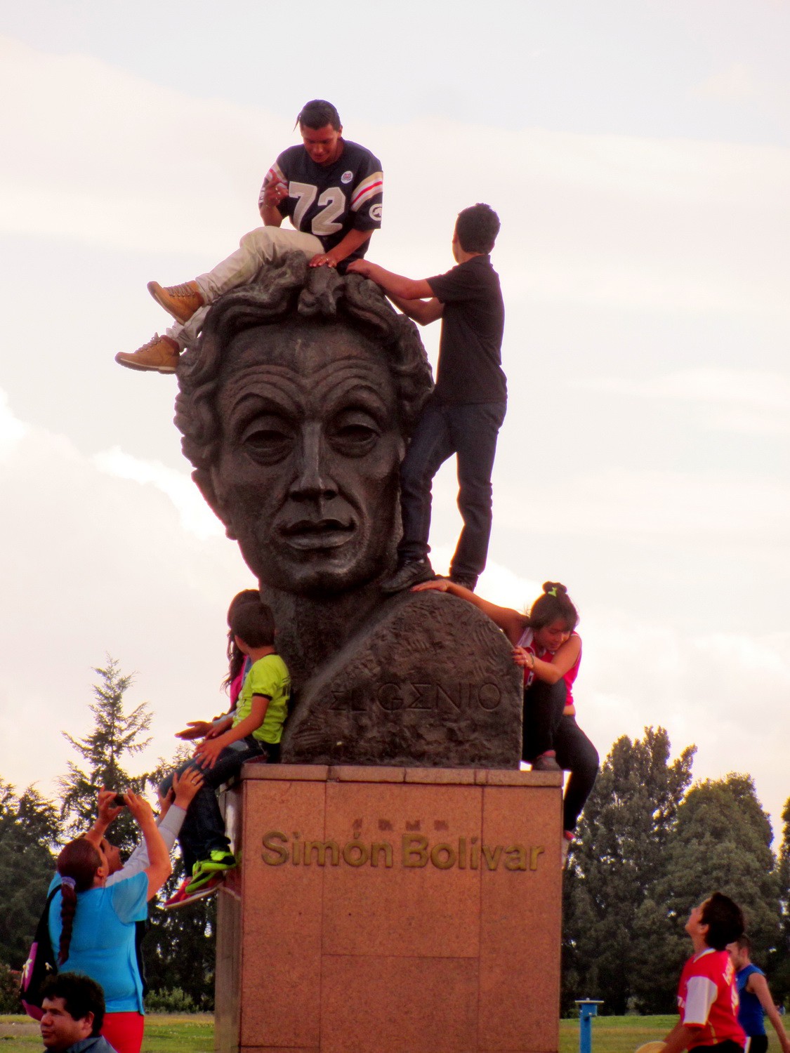 Simon Bolivar in the Parque Simon Bolivar